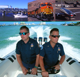 The U.S. has over 95,000 miles of coastline, and over 7.5 thousands of miles bordering Canada and Mexico.  Thousands of flights arrive daily from overseas at 115 international U.S. airports.  In one month, air traffic between the United States and the world can reach nearly 12 million passengers and three quarters of a million tons of freight. Over 500 million people enter the United States each year by crossing our borders, passing through our ports, or arriving on overseas airliners. Border management, transportation and port security are therefore top priorities at the Department of Homeland Security.